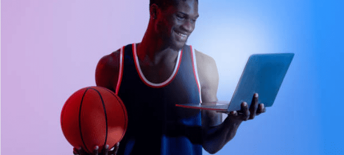 Holding Laptop